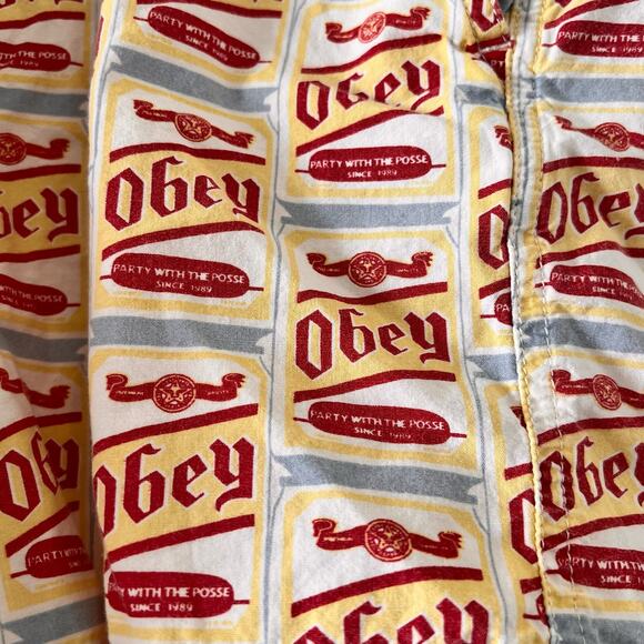 Vintage OBEY SwimShorts Size 34 - Picture 2 of 6